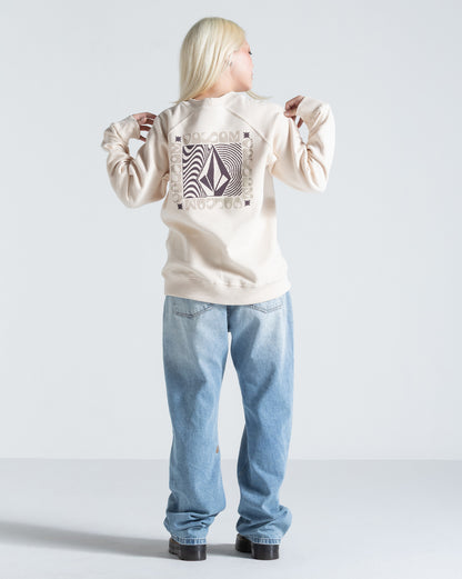 Moletom Careca Volcom Stone Crew Off White