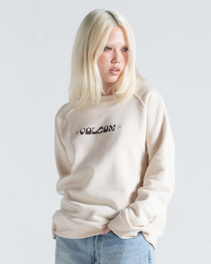 Moletom Careca Volcom Stone Crew Off White