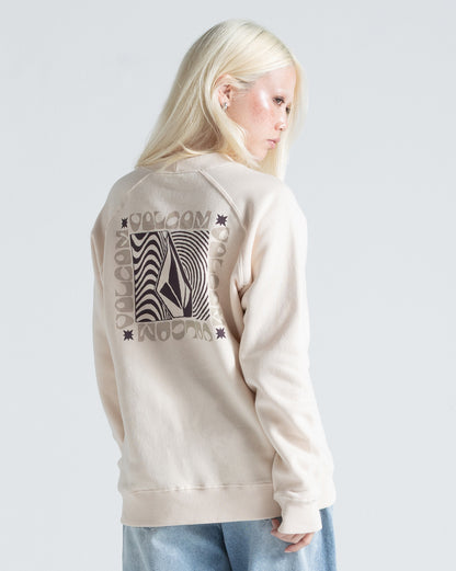 Moletom Careca Volcom Stone Crew Off White