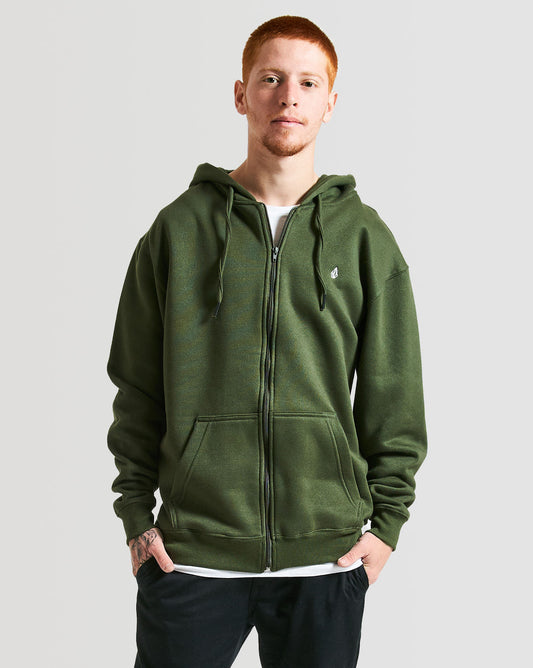 Moletom Volcom Canguru Single Stone Verde