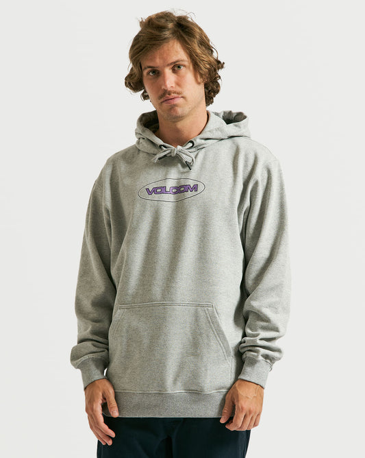 Moletom Volcom Canguru Strikehood Cinza
