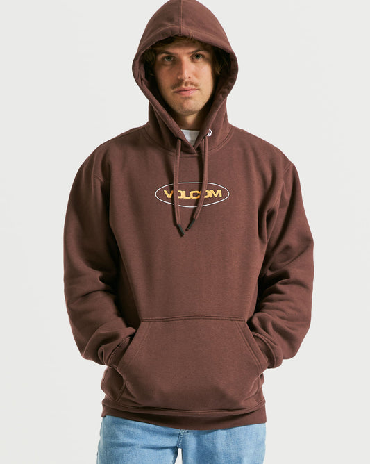 Moletom Volcom Canguru Strikehood Vinho