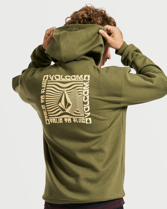 Moletom Volcom Canguru True To This Militar