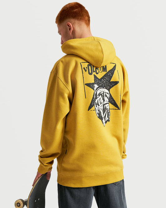 Moletom Volcom Canguru Heritage Amarelo