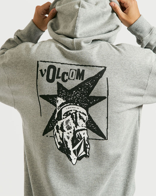 Moletom Volcom Canguru Heritage Cinza