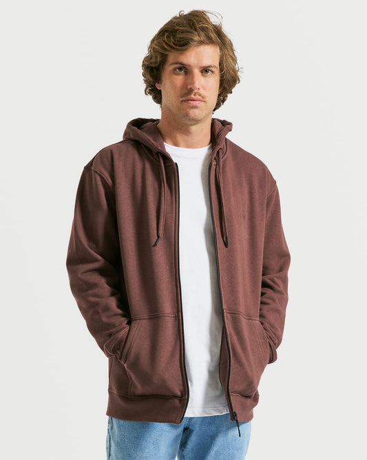 Moletom Volcom Canguru Single Stone Vinho