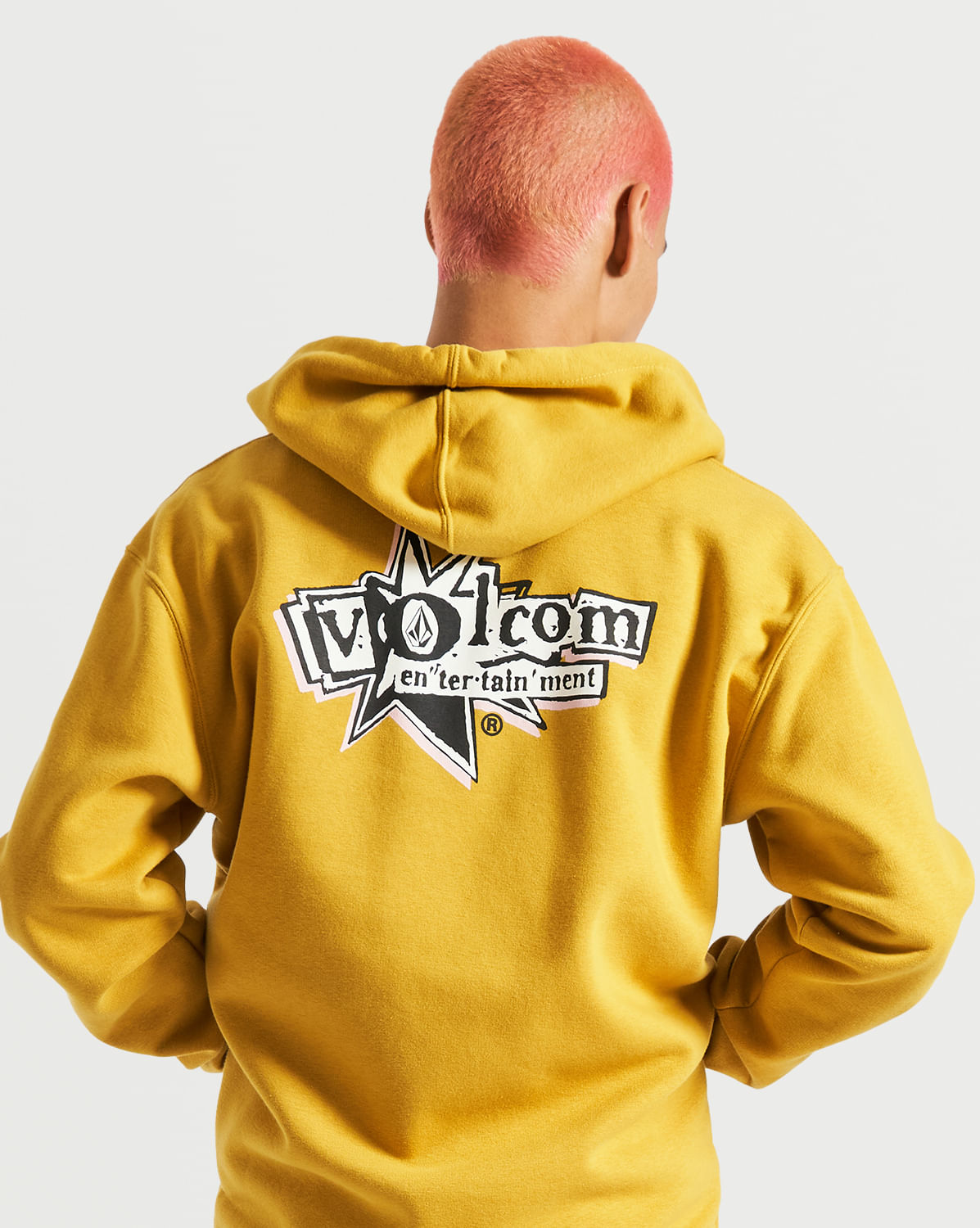 Moletom Volcom Canguru Ent Amarelo