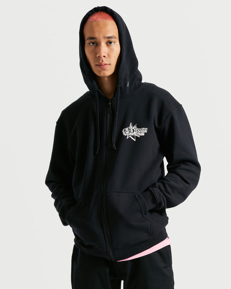 Moletom Volcom Canguru Ent Preto