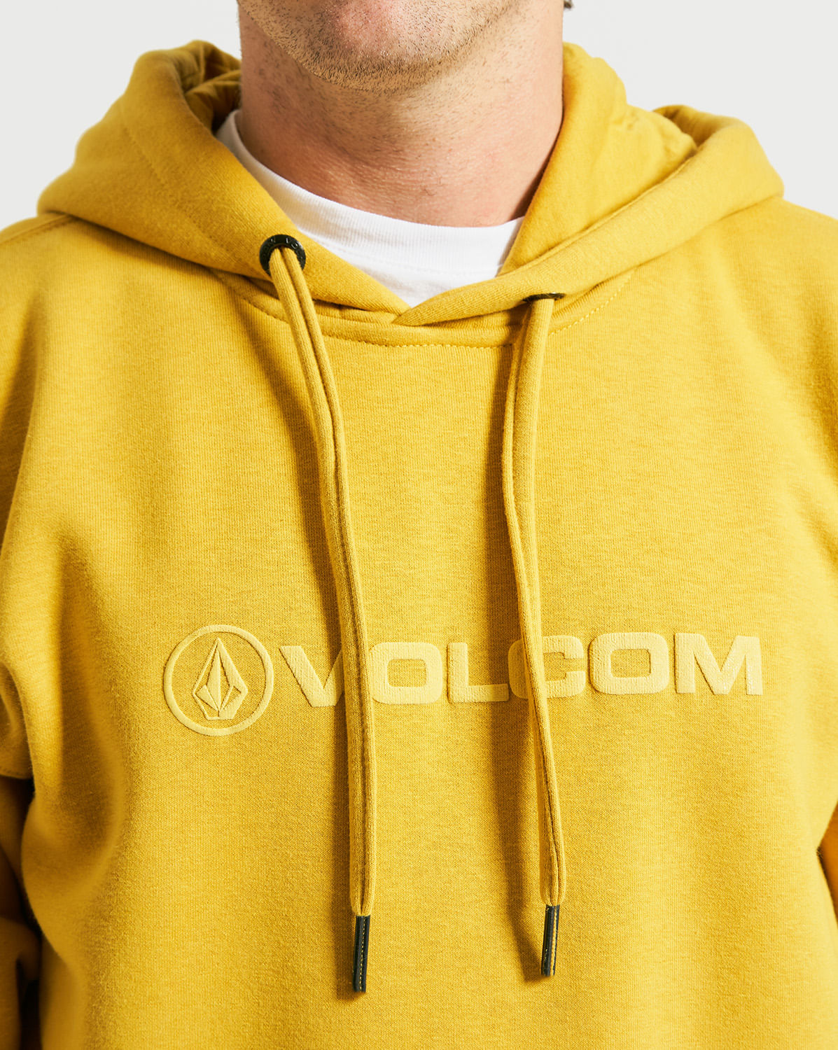 Moletom Volcom Canguru New Style Amarelo