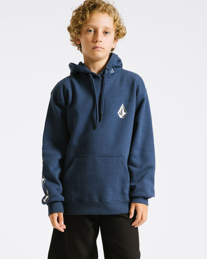 Moletom Volcom Canguru Iconic Juvenil Azul