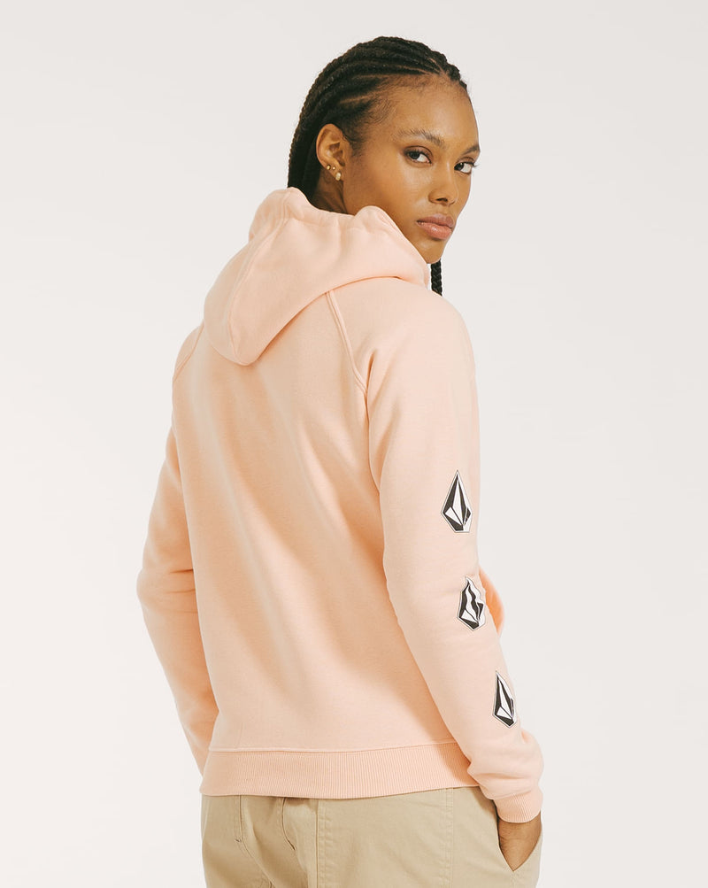 Moletom Volcom Canguru Deadly Stone Rosa