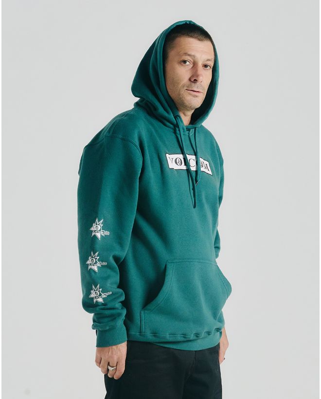 Volcom Stone Colage Moletom Volcom Canguru Dual Stone Verde - Volcom Brasil - Loja Oficial