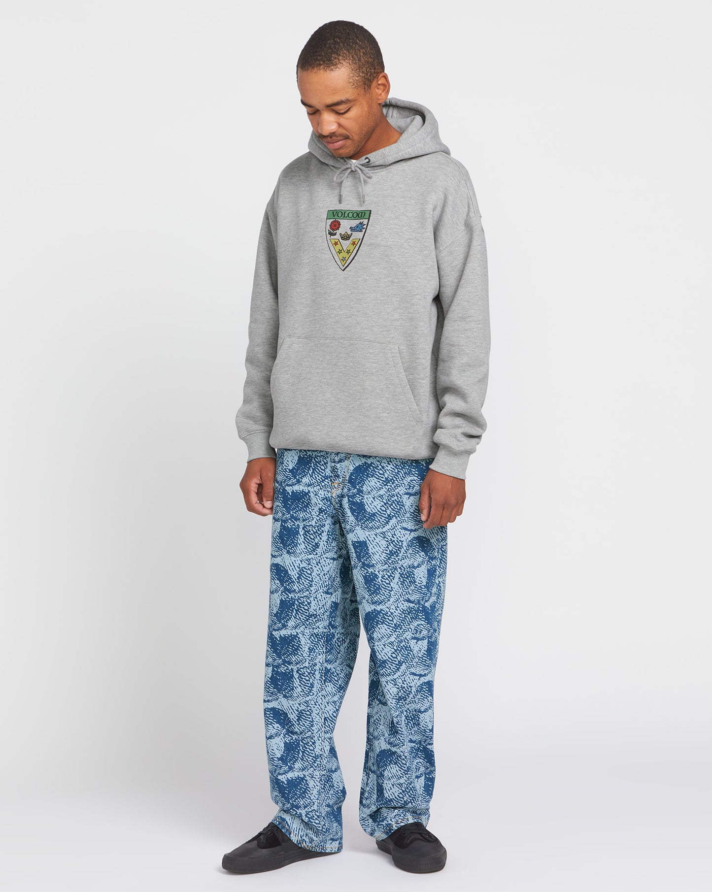 Moletom Volcom Canguru Fergadelic Heather Grey