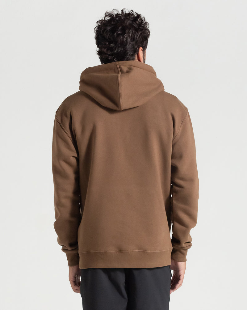 Moletom Volcom Canguru Single Stone Marrom