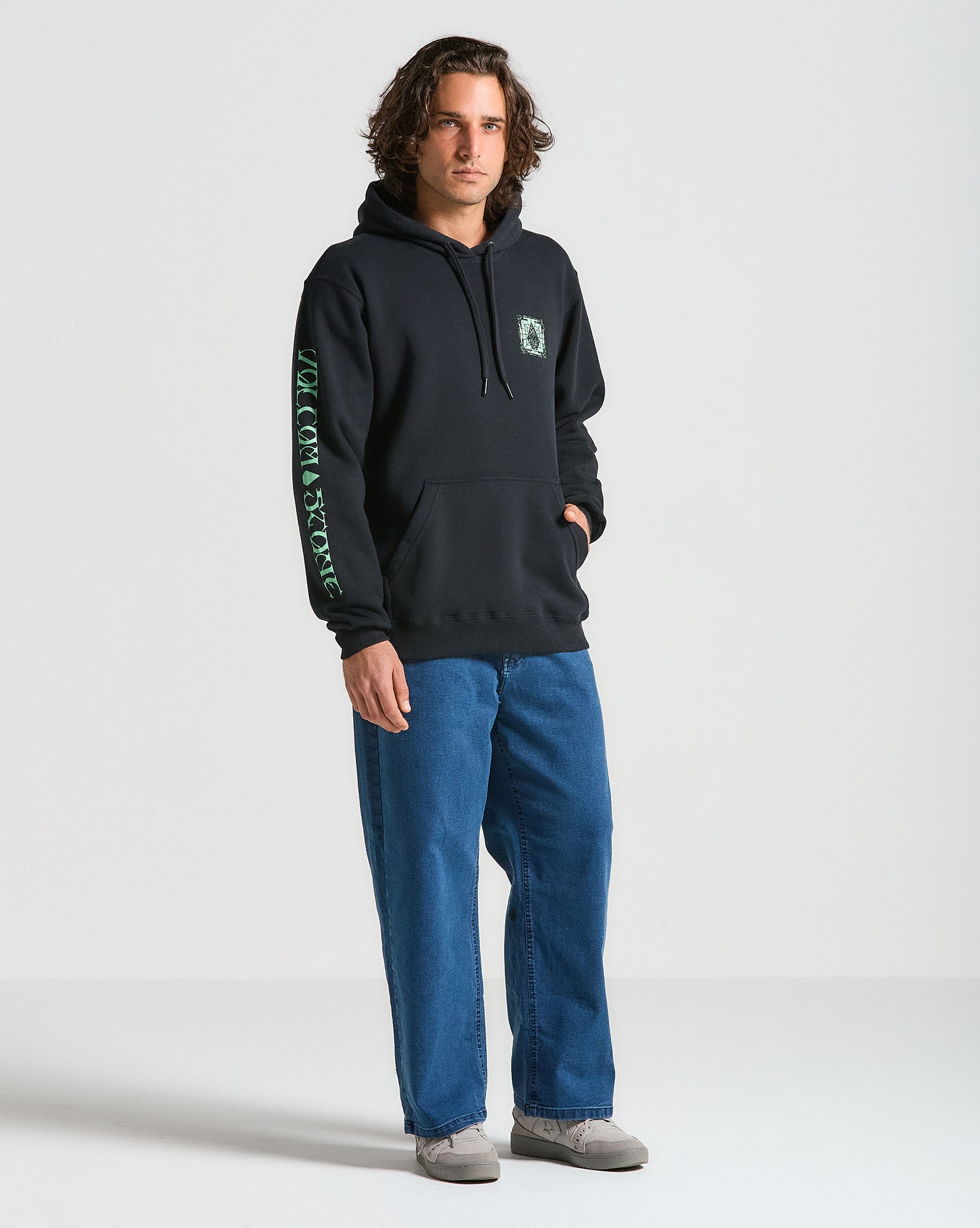 Moletom Volcom Canguru Handerry Preto - Volcom Brasil - Loja Oficial