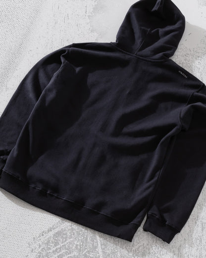 Moletom Canguru Aberto Volcom Single Stone Preto