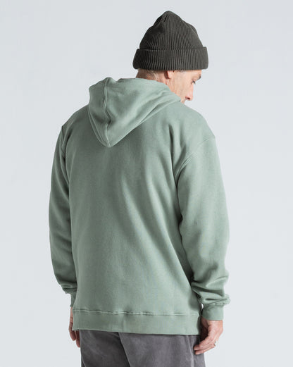 Moletom Canguru Aberto Volcom Single Stone Verde Claro
