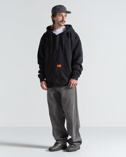Moletom Canguru Aberto Volcom Axestone Preto
