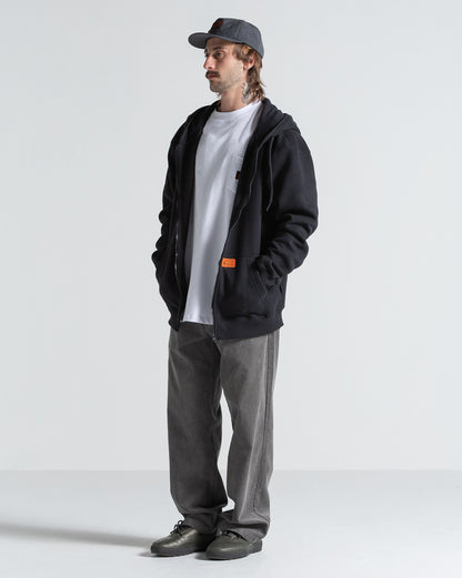 Moletom Canguru Aberto Volcom Axestone Preto
