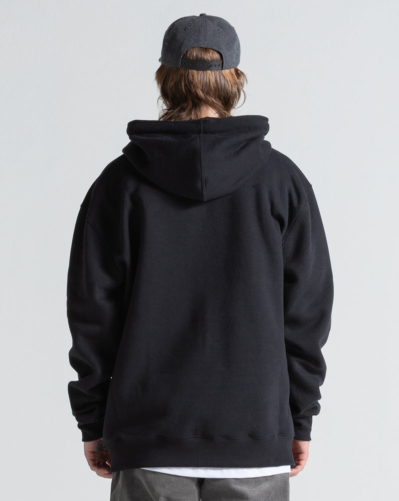 Moletom Canguru Aberto Volcom Axestone Preto
