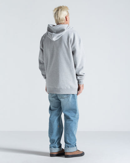 Moletom Canguru Aberto Volcom Axestone Cinza Mescla