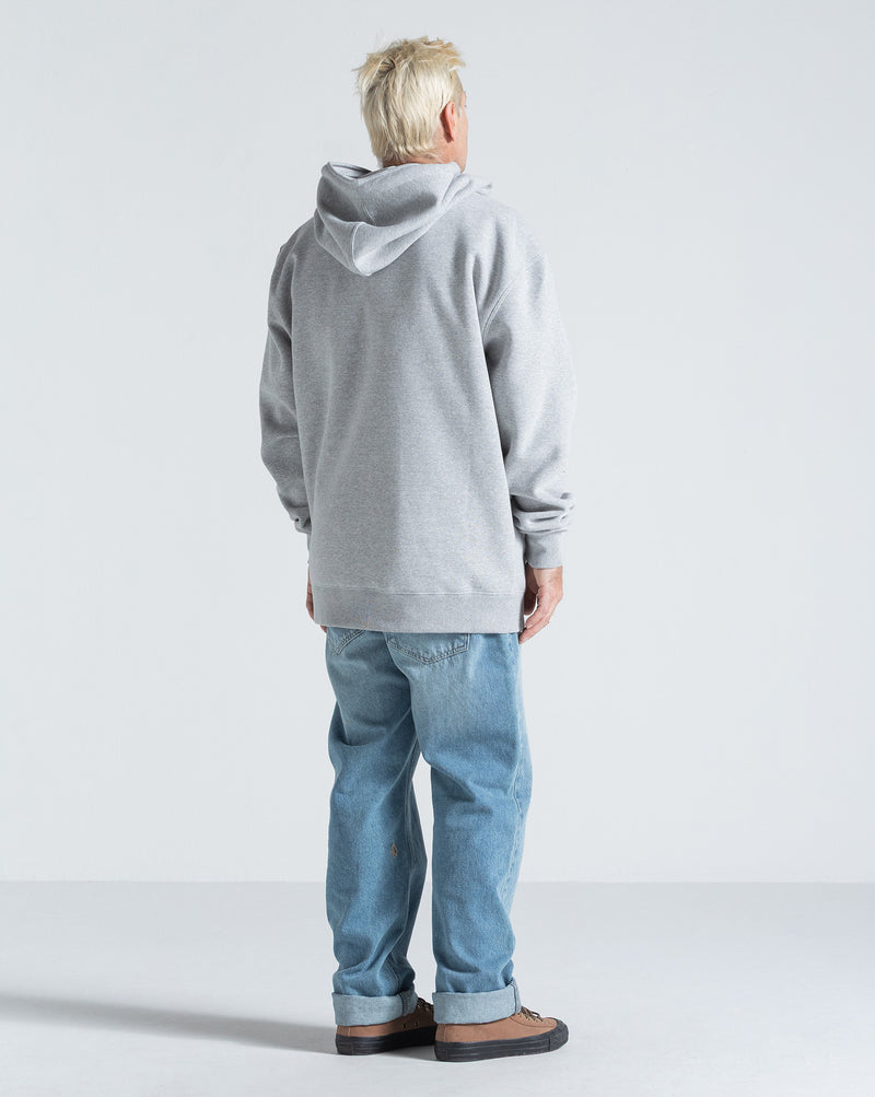 Moletom Canguru Aberto Volcom Axestone Cinza Mescla