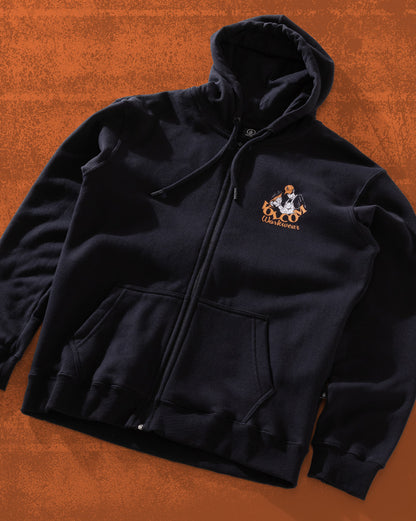 Moletom Canguru Aberto Volcom Grindit Preto