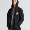 Moletom Canguru Aberto Volcom Grindit Preto