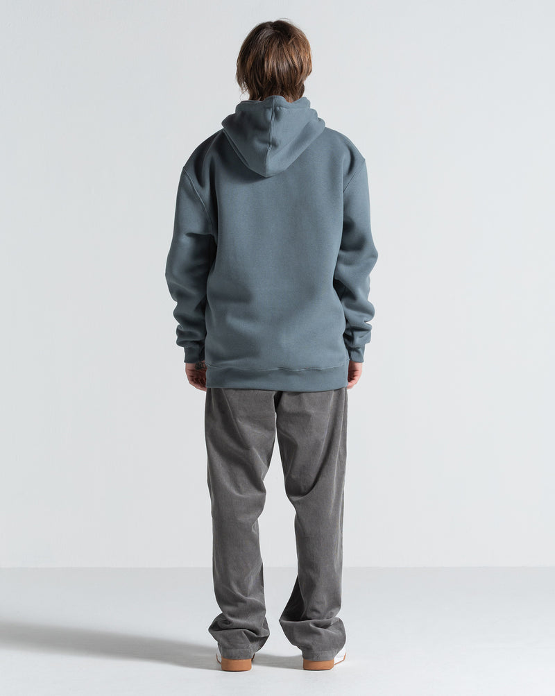 Moletom Canguru Volcom Iconic Stone Cinza Chumbo