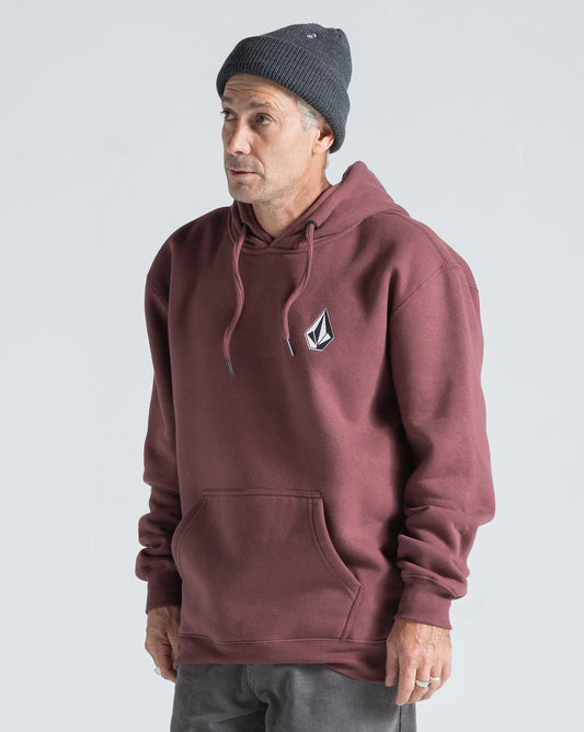 Moletom Canguru Volcom Iconic Stone Bordô