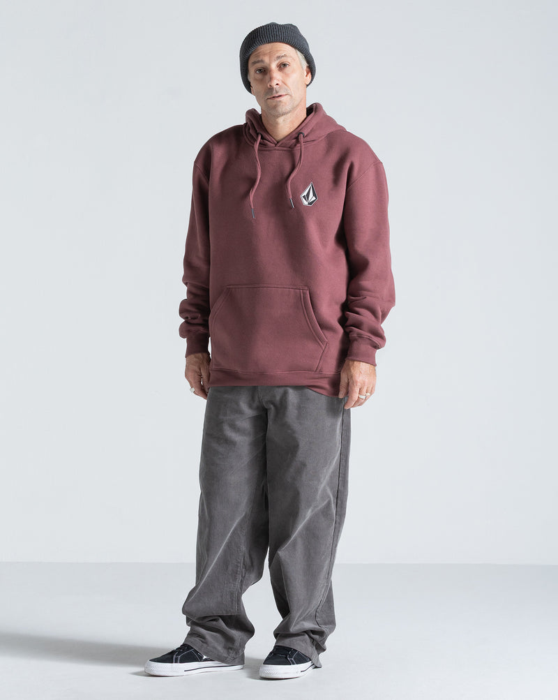 Moletom Canguru Volcom Iconic Stone Bordô
