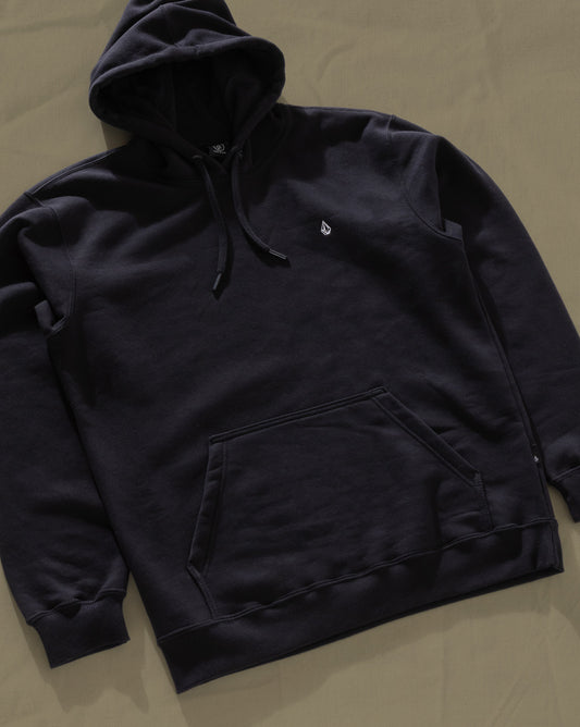 Moletom Canguru Volcom Single Stone Preto