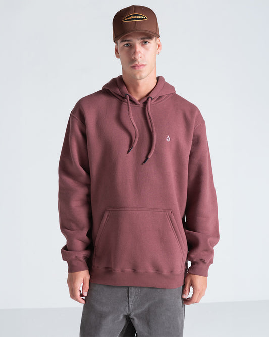 Moletom Canguru Volcom Single Stone Bordô