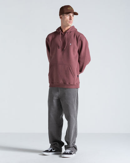 Moletom Canguru Volcom Single Stone Bordô