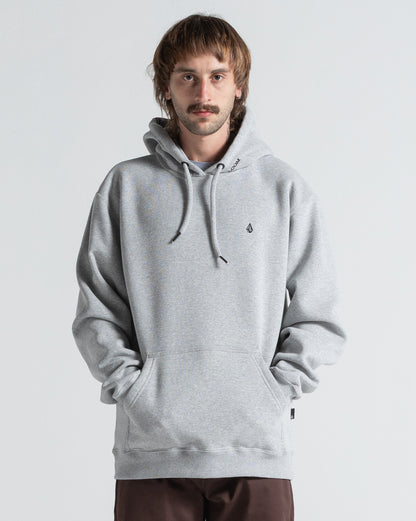 Moletom Canguru Volcom Single Stone Mescla Cinza