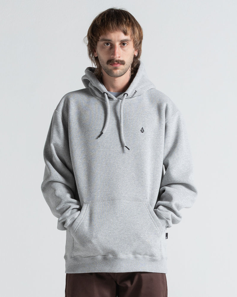 Moletom Canguru Volcom Single Stone Mescla Cinza