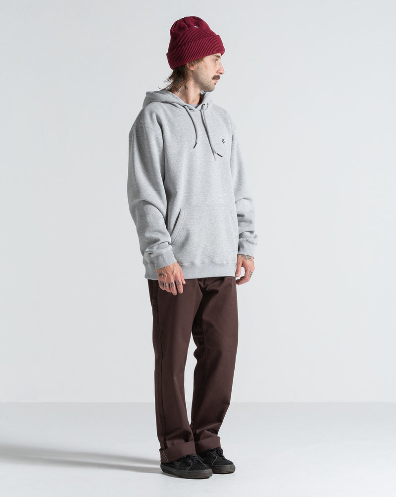 Moletom Canguru Volcom Single Stone Mescla Cinza