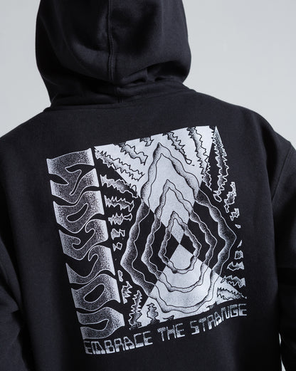 Moletom Canguru Volcom Embrace Strange Preto