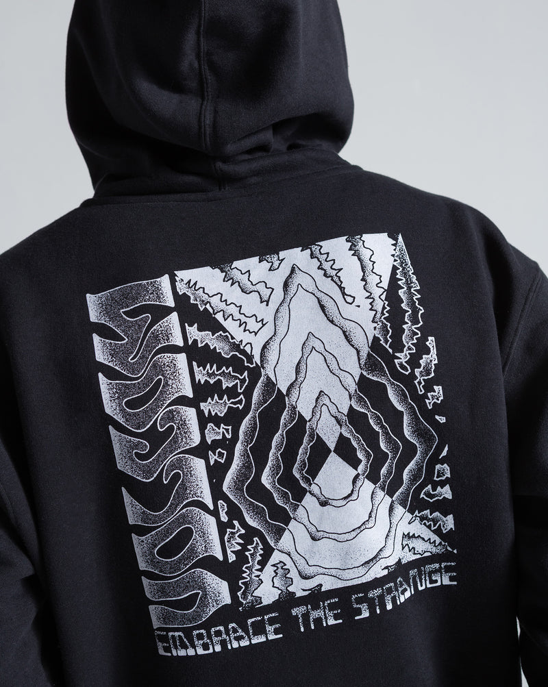 Moletom Canguru Volcom Embrace Strange Preto