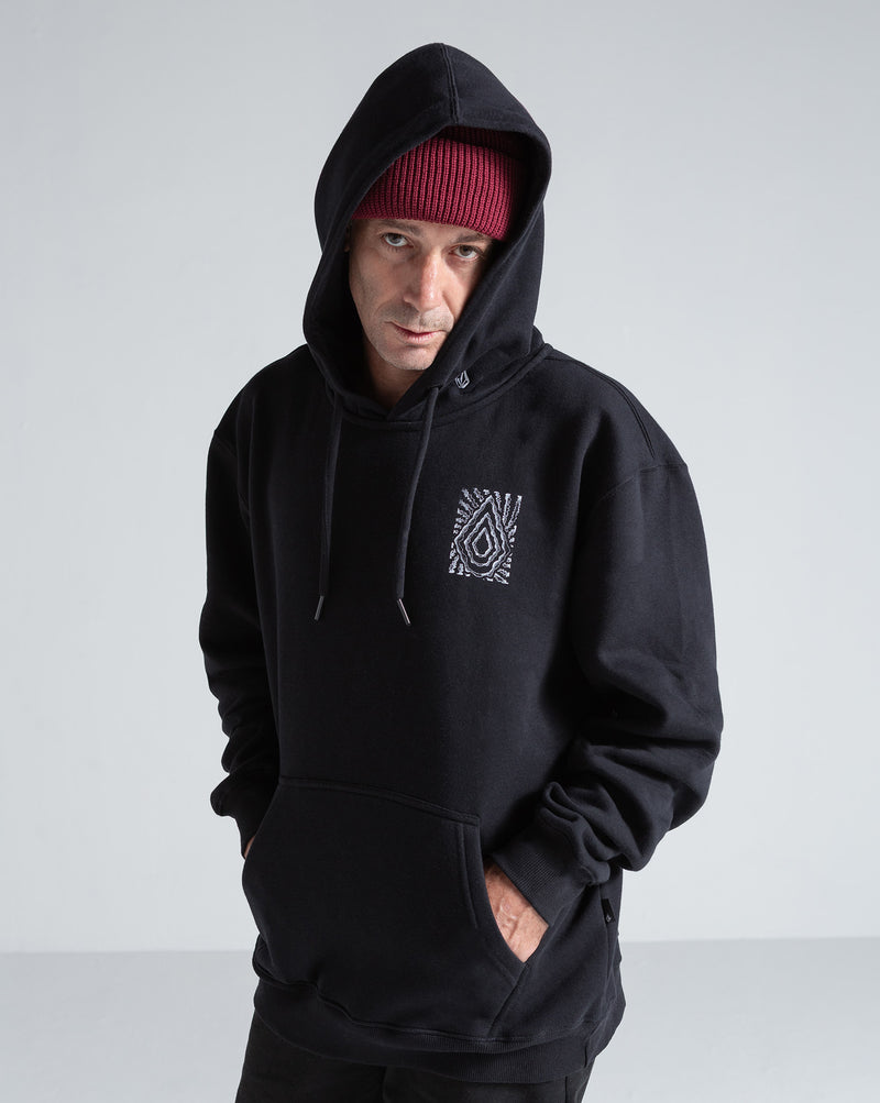 Moletom Canguru Volcom Embrace Strange Preto