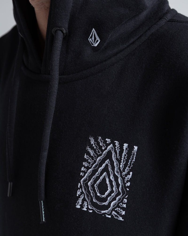 Moletom Canguru Volcom Embrace Strange Preto