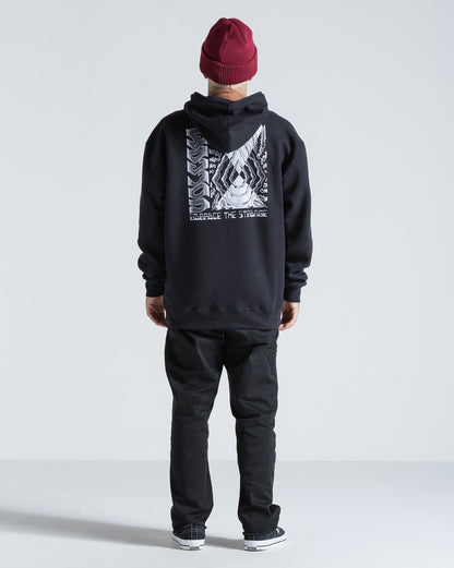Moletom Canguru Volcom Embrace Strange Preto