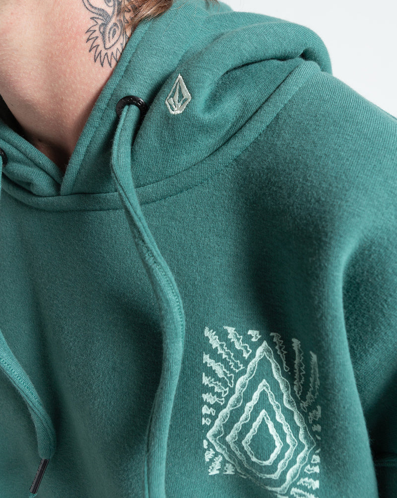 Moletom Canguru Volcom Embrace Strange Verde