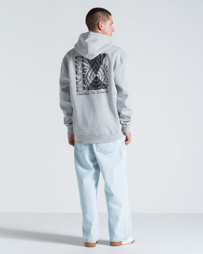 Moletom Canguru Volcom Embrace Strange Cinza Mescla