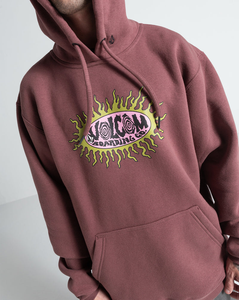Moletom Canguru Volcom Watanite Bordô