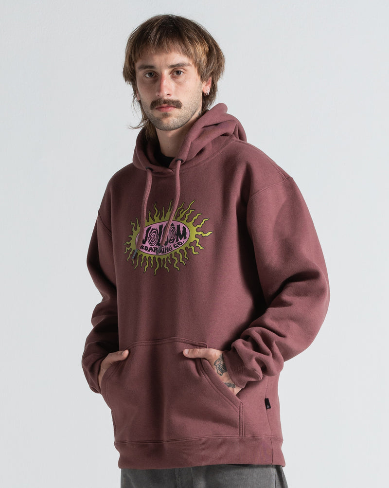 Moletom Canguru Volcom Watanite Bordô