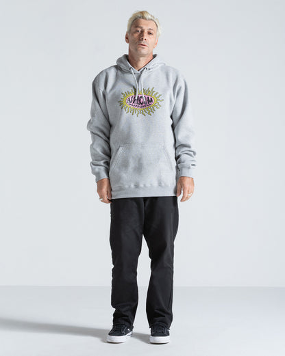 Moletom Canguru Volcom Watanite Mescla Cinza