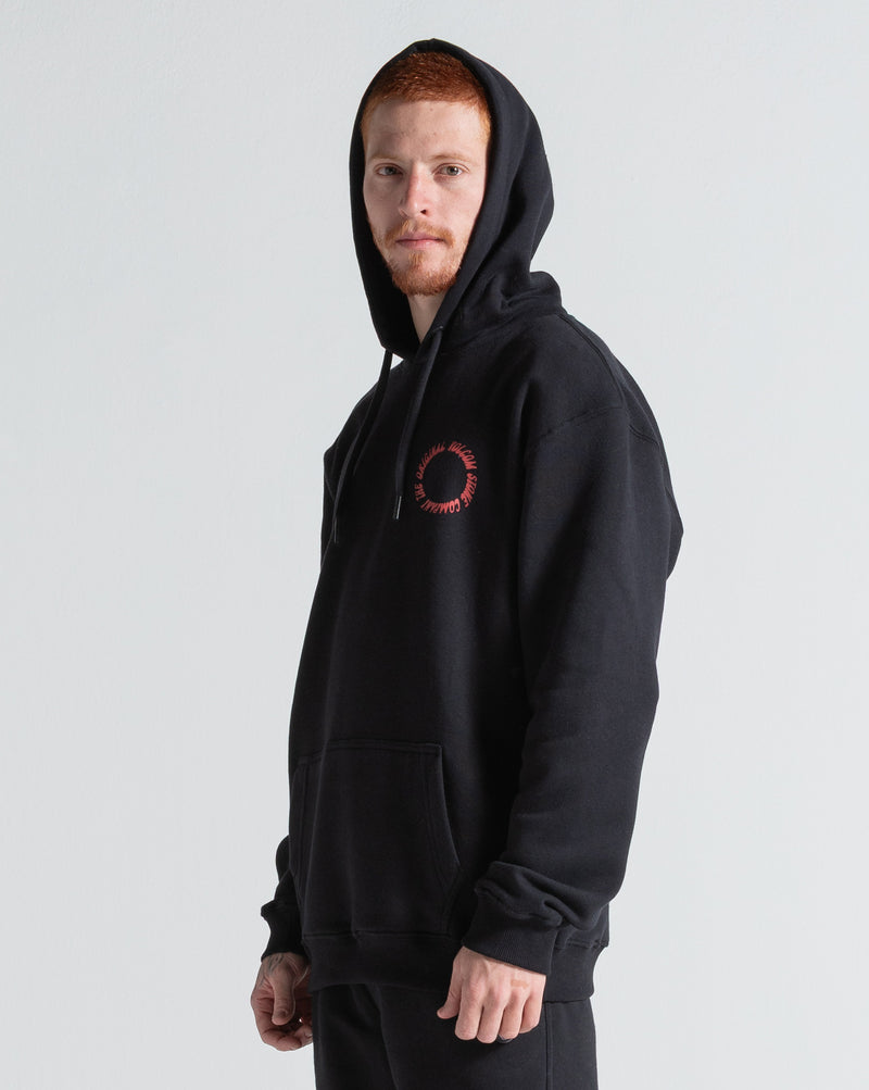 Moletom Canguru Volcom Circle Stoned Preto