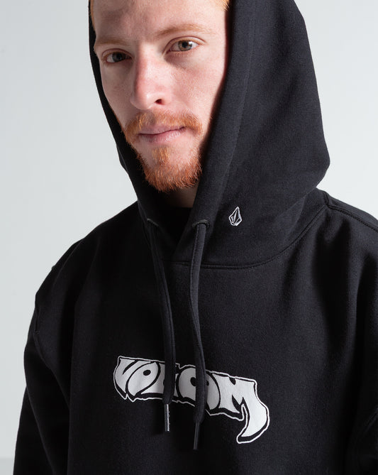 Moletom Canguru Volcom Gothstone Preto