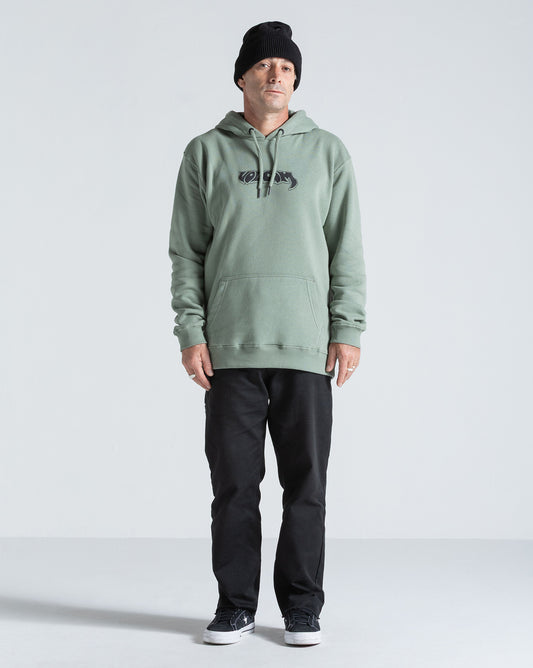 Moletom Canguru Volcom Gothstone Verde Claro